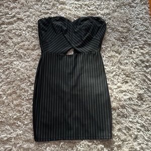 Black Strapless Dress